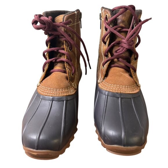Wolverine 7M Womens Duck Boots With Leather Upper & Man-Made Balance In Brown & - Picture 2 of 12
